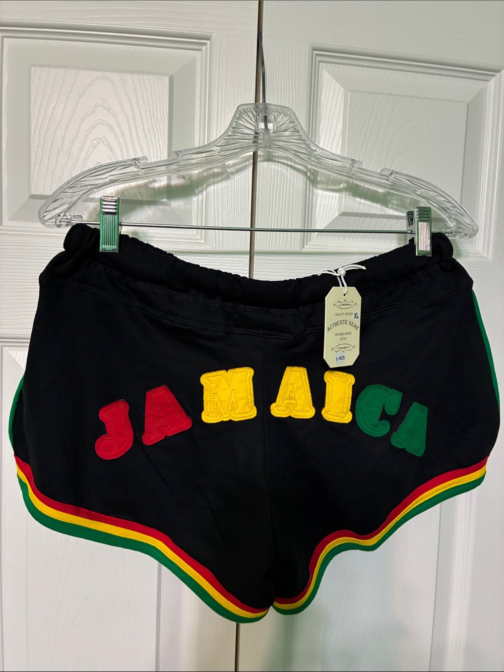 NWT One Love Jamaica 100% Cotton Athletic Shorts